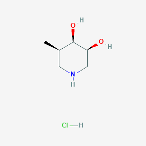 (3S,4R,5R)-5-Methyl-3,4-piperidinediol hydrochloride