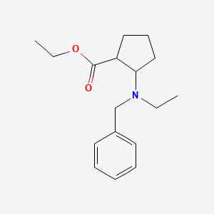 Ethyl 2-[benzyl(ethyl)amino]cyclopentanecarboxylate