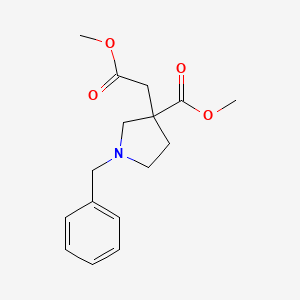 Methyl 1-benzyl-3-(2-methoxy-2-oxoethyl)-3-pyrrolidinecarboxylate