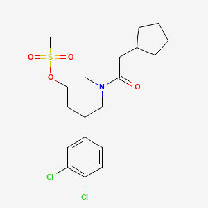 4-[(2-Cyclopentylacetyl)(methyl)amino]-3-(3,4-dichlorophenyl)butyl methanesulfonate