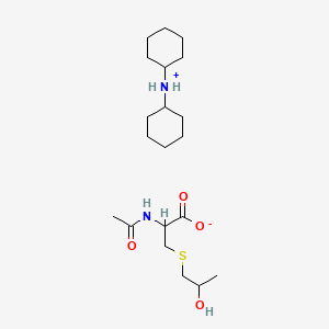 molecular formula C20H38N2O4S B14861666 N-Acetyl-S-(2-hydroxypropyl)cysteine, dicyclohexylammonium salt 