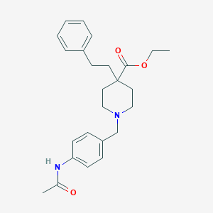 molecular formula C25H32N2O3 B148617 Ethyl 1-[4-(acetylamino)benzyl]-4-(2-phenylethyl)piperidine-4-carboxylate CAS No. 1069498-96-9