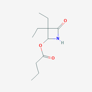 3,3-Diethyl-4-oxo-2-azetidinyl butyrate