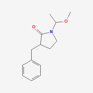 3-Benzyl-1-(1-methoxyethyl)-2-pyrrolidinone