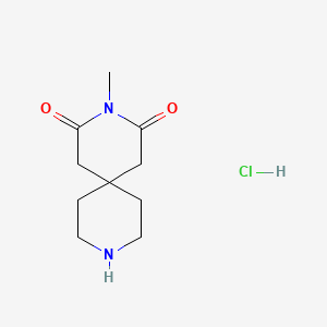 3-Methyl-3,9-diazaspiro[5.5]undecane-2,4-dione hydrochloride