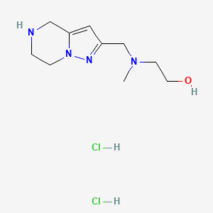 2-[Methyl(4,5,6,7-tetrahydropyrazolo[1,5-a]pyrazin-2-ylmethyl)amino]-1-ethanol dihydrochloride