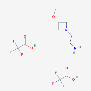 2-(3-Methoxy-1-azetidinyl)ethylamine trifluoroacetate (1:2)