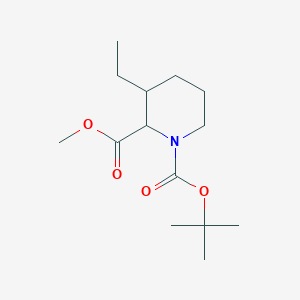 1-(tert-Butyl) 2-methyl 3-ethyl-1,2-piperidinedicarboxylate