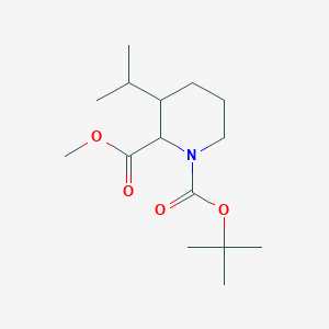 1-(tert-Butyl) 2-methyl 3-isopropyl-1,2-piperidinedicarboxylate