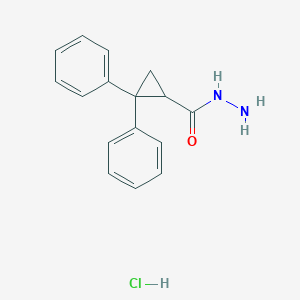 2,2-Diphenylcyclopropanecarbohydrazide hydrochloride