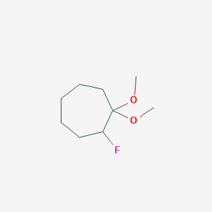 2-Fluoro-1,1-dimethoxycycloheptane