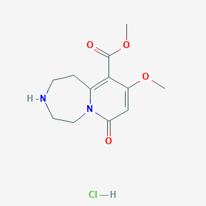 Methyl 9-methoxy-7-oxo-1,2,3,4,5,7-hexahydropyrido[1,2-d][1,4]diazepine-10-carboxylate hydrochloride