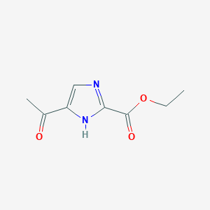 molecular formula C8H10N2O3 B14861971 Ethyl 5-acetyl-1H-imidazole-2-carboxylate 