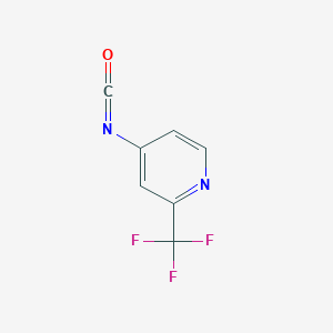 molecular formula C7H3F3N2O B14862002 4-Isocyanato-2-(trifluoromethyl)pyridine 