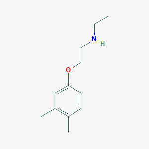 molecular formula C12H19NO B1486202 2-(3,4-Dimethylphenoxy)-N-ethylethanamine CAS No. 915921-62-9