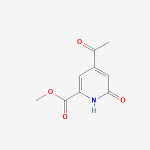 molecular formula C9H9NO4 B14862023 Methyl 4-acetyl-6-hydroxypyridine-2-carboxylate CAS No. 1393530-41-0