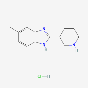 4,5-Dimethyl-2-(3-piperidinyl)-1H-benzimidazole hydrochloride