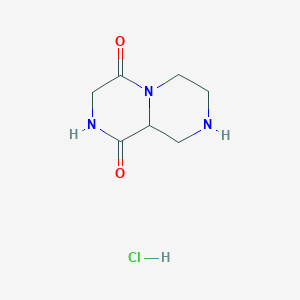 Tetrahydro-2H-pyrazino[1,2-a]pyrazine-1,4(3H,6H)-dione hydrochloride