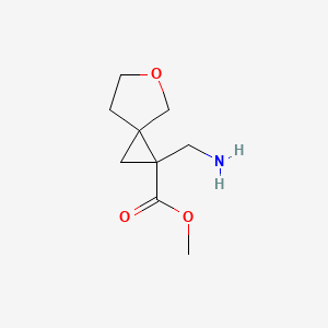 Methyl 1-(aminomethyl)-5-oxaspiro[2.4]heptane-1-carboxylate