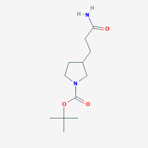 tert-Butyl 3-(3-amino-3-oxopropyl)-1-pyrrolidinecarboxylate