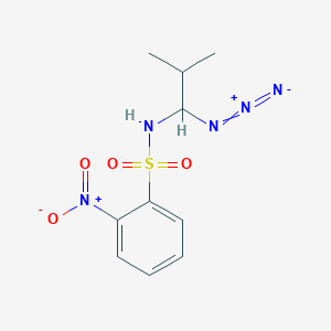 N-(1-Azido-2-methylpropyl)-2-nitrobenzenesulfonamide
