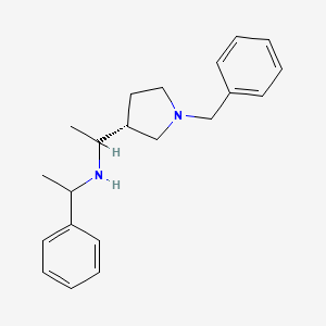 1-[(3R)-1-Benzylpyrrolidinyl]-N-[(1R)-1-phenylethyl]-1-ethanamine