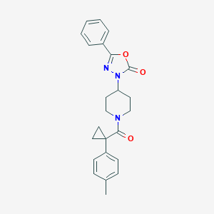 3-[1-[[1-(4-Methylphenyl)cyclopropyl]-oxomethyl]-4-piperidinyl]-5-phenyl-1,3,4-oxadiazol-2-one