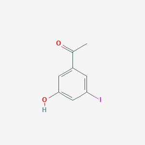 molecular formula C8H7IO2 B14862251 1-(3-Hydroxy-5-iodophenyl)ethanone 