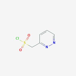 molecular formula C5H5ClN2O2S B14862333 Pyridazin-3-ylmethanesulfonyl chloride 