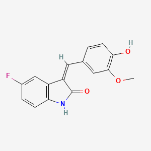 5-Fluoro-3-(4-hydroxy-3-methoxybenzylidene)-1,3-dihydro-2H-indol-2-one