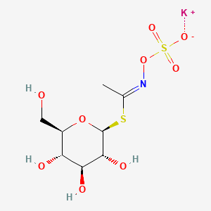 molecular formula C8H14KNO9S2 B14862377 potassium;[(E)-1-[(2S,3R,4S,5S,6R)-3,4,5-trihydroxy-6-(hydroxymethyl)oxan-2-yl]sulfanylethylideneamino] sulfate 