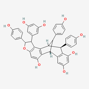 molecular formula C42H32O9 B14862432 Ampelopsin G 