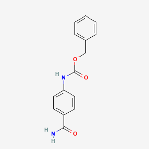 molecular formula C15H14N2O3 B14862439 Benzyl 4-(aminocarbonyl)phenylcarbamate 