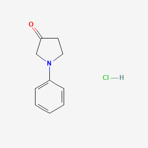 molecular formula C10H12ClNO B1486244 1-Phenyl-3-pyrrolidinone hydrochloride CAS No. 2203716-97-4
