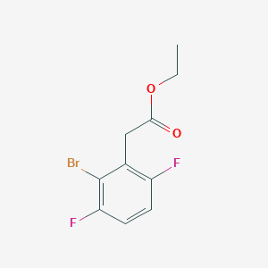 molecular formula C10H9BrF2O2 B1486255 Ethyl 2-bromo-3,6-difluorophenylacetate CAS No. 1807245-43-7