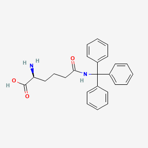 molecular formula C25H26N2O3 B14862578 L-Hgn(Trt)-OH 