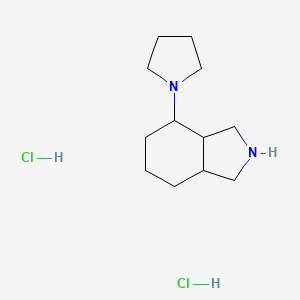 molecular formula C12H24Cl2N2 B1486263 4-(1-Pyrrolidinyl)octahydro-1H-isoindole dihydrochloride CAS No. 2206265-35-0