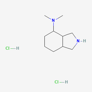 molecular formula C10H22Cl2N2 B1486264 N,N-Dimethyloctahydro-1H-isoindol-4-amine dihydrochloride CAS No. 2204587-74-4