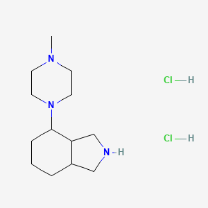 molecular formula C13H27Cl2N3 B1486266 4-(4-Methyl-1-piperazinyl)octahydro-1H-isoindole dihydrochloride CAS No. 2203015-66-9