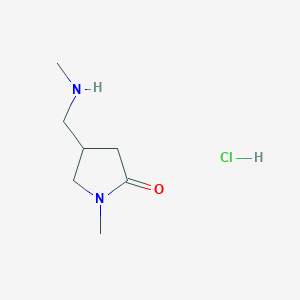 1-Methyl-4-[(methylamino)methyl]-2-pyrrolidinone hydrochloride