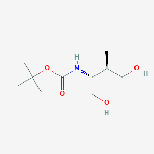 Carbamic acid, [(1R,2R)-3-hydroxy-1-(hydroxymethyl)-2-methylpropyl]-, 1,1-