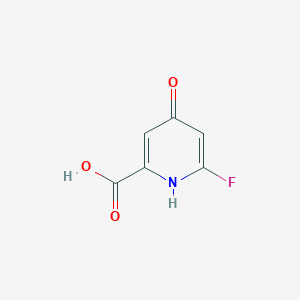 molecular formula C6H4FNO3 B14862730 6-Fluoro-4-hydroxypicolinic acid 