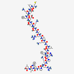 molecular formula C139H224N38O32S B14862834 H-DL-Met-DL-Leu-DL-xiThr-DL-Lys-DL-Phe-DL-Glu-DL-xiThr-DL-Lys-DL-Ser-DL-Ala-DL-Arg-DL-Val-DL-Lys-Gly-DL-Leu-DL-Ser-DL-Phe-DL-His-DL-Pro-DL-Lys-DL-Arg-DL-Pro-DL-Trp-DL-xiIle-DL-Leu-OH 