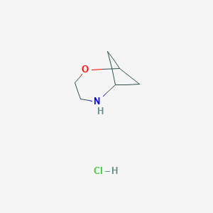molecular formula C6H12ClNO B1486284 2-Oxa-5-azabicyclo[4.1.1]octane hydrochloride CAS No. 2204959-03-3