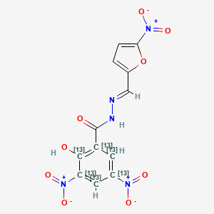 molecular formula C12H7N5O9 B14862840 Nifursol-13C6 