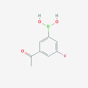 molecular formula C8H8BFO3 B14862898 (3-Acetyl-5-fluorophenyl)boronic acid 