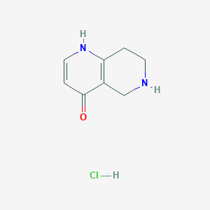 molecular formula C8H11ClN2O B1486293 5,6,7,8-Tetrahydro[1,6]naphthyridin-4-ol hydrochloride CAS No. 2203717-10-4