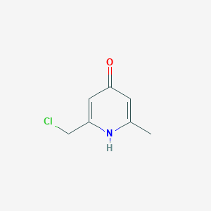 molecular formula C7H8ClNO B14862935 2-(Chloromethyl)-6-methylpyridin-4-OL 