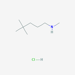 molecular formula C8H20ClN B1486303 N,4,4-Trimethyl-1-pentanamine hydrochloride CAS No. 2206969-65-3