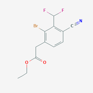 Ethyl 2-bromo-4-cyano-3-(difluoromethyl)phenylacetate